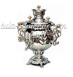 Самовар комбинированный формы «Шар» 4,5 л